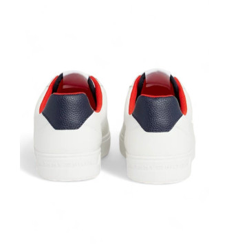 Tommy Hilfiger Podwyższone białe skórzane buty sportowe