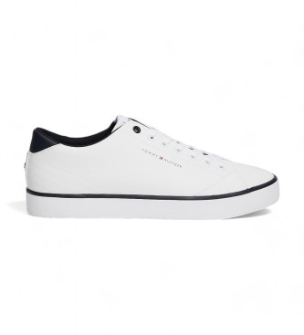 Tommy Hilfiger Essential Sneakers med logotyp och smmar vit