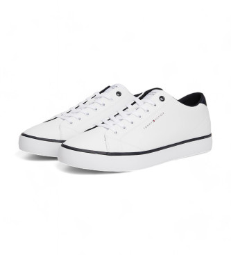 Tommy Hilfiger Essential Sneakers med logotyp och smmar vit