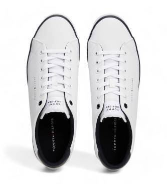 Tommy Hilfiger Essential Sneakers met logo en stiksels wit