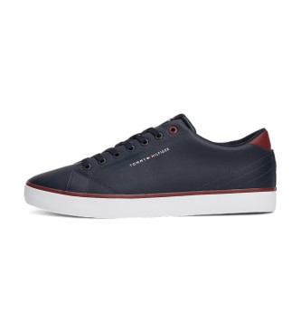 Tommy Hilfiger Sneaker essenziali con logo e cuciture blu navy