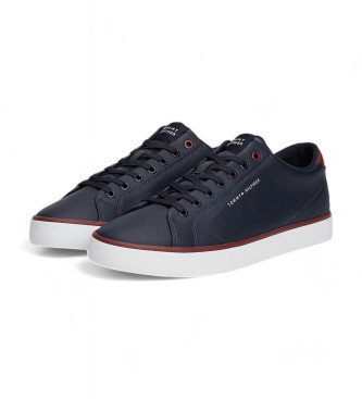 Tommy Hilfiger Sneaker essenziali con logo e cuciture blu navy