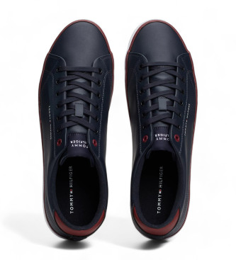 Tommy Hilfiger Sneaker essenziali con logo e cuciture blu navy