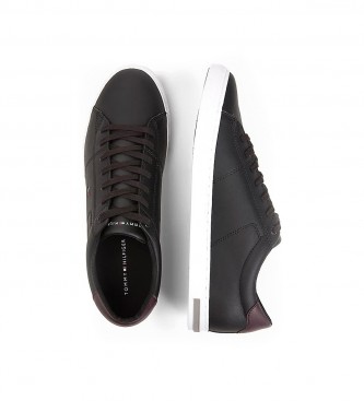 Tommy Hilfiger Sneaker Essential Vulcanized in pelle nera