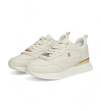 Tommy Hilfiger Leather Sneakers Femenine beige