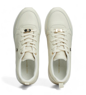 Tommy Hilfiger Sneakers i lder Femenine beige