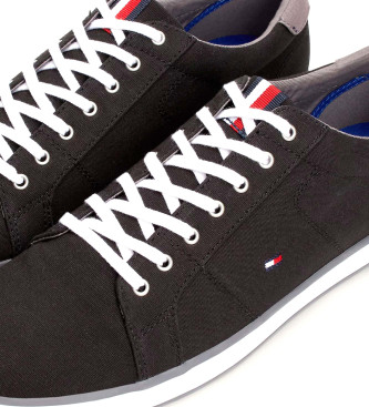 Tommy Hilfiger Zapatillas de lona con cordones negro