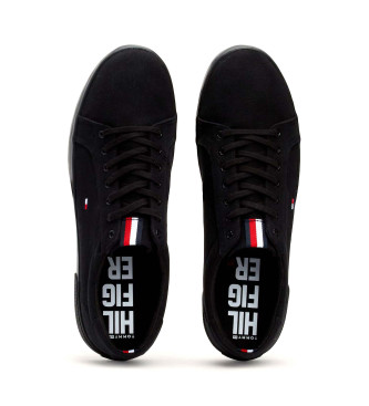 Tommy Hilfiger Baskets � lacets en toile noir