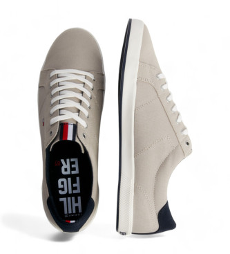 Tommy Hilfiger Iconiche scarpe da ginnastica lunghe in pizzo beige