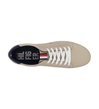 Tommy Hilfiger Iconiche scarpe da ginnastica lunghe in pizzo beige