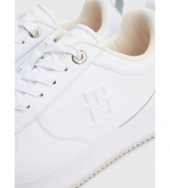 Tommy Hilfiger Sneakers casual running in pelle bianca