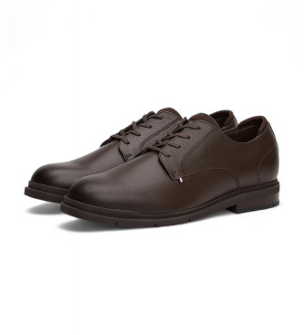 Tommy Hilfiger Braune Derby-Lederschuhe