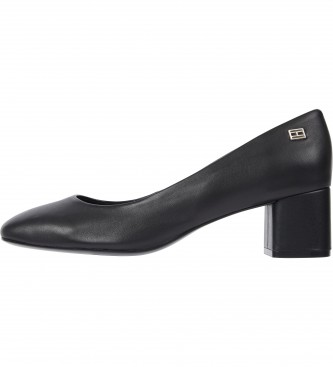 Tommy Hilfiger Essential Midheel Blocky leather shoes black