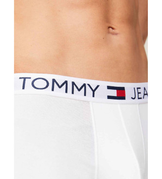 Tommy Jeans Zestaw 3 bokserek Trunk biały, granatowy, czerwony