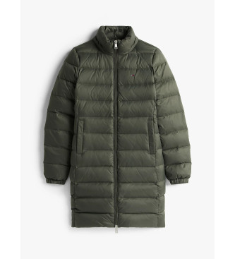 Tommy Jeans Ljusgrn quiltad dunjacka