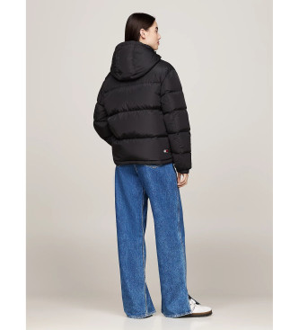 Tommy Jeans Alaska water repellent quilted coat black