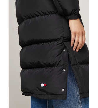 Tommy Jeans Abrigo Alaska acolchado con capucha negro