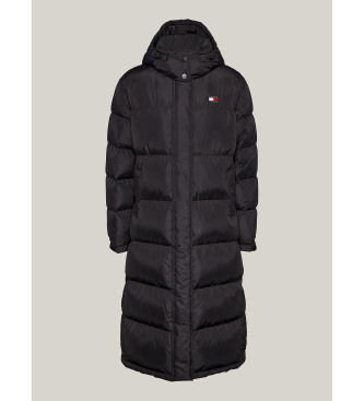 Tommy Jeans Alaska quilted hooded coat black