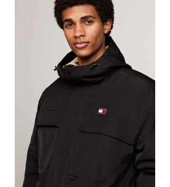 Tommy Jeans Manteau en toile noire