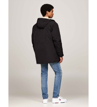 Tommy Jeans Black Canvas Coat