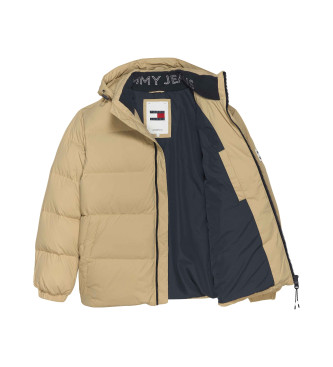 Tommy Jeans Water-repellent down coat brown