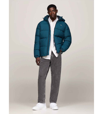 Tommy Jeans Niebieski płaszcz Essential Short Coat