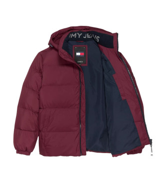 Tommy Jeans Essential Short Coat maroon