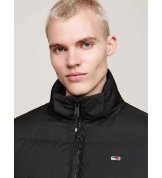 Tommy Jeans Krótki płaszcz Essential czarny