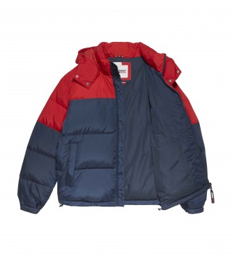Tommy Jeans Cappotto Fero rosso prugna, blu navy