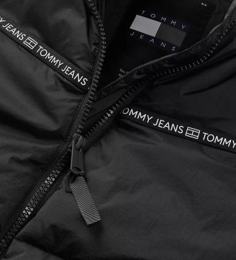 Tommy Jeans Lekki pikowany bezrękawnik w kolorze czarnym