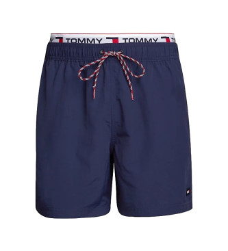 Tommy Jeans Half-length swimming costume with blue inscription