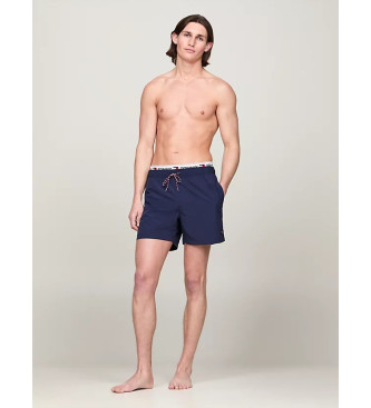 Tommy Jeans Half-length swimming costume with blue inscription