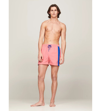 Tommy Jeans Strój kąpielowy slim fit z różowym logo