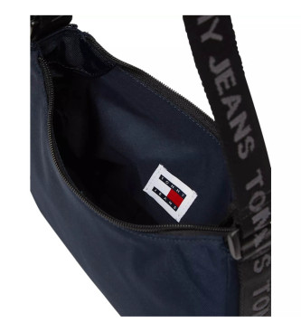Tommy Jeans Essential Umhngetasche mit marineblauem Aufnher