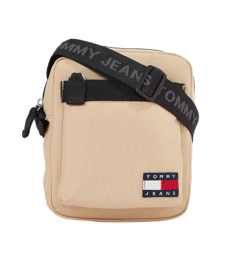 Tommy Jeans Uundvrlig reportertaske med beige logo
