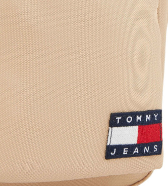Tommy Jeans Unverzichtbare Reporter-Tasche mit beigem Logo