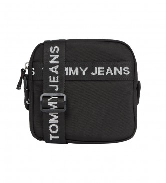 Tommy Jeans Osnovna reciklirana reporterska torba črna