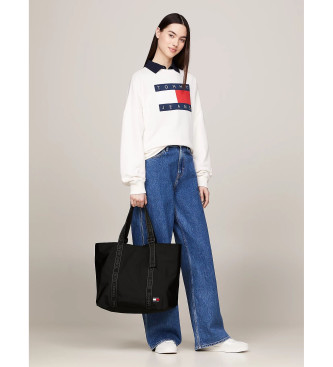 Tommy Jeans Bolso tote Essential con inscripcin negro