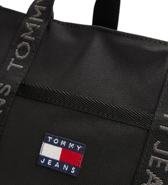 Tommy Jeans Bolso tote Essential con inscripcin negro