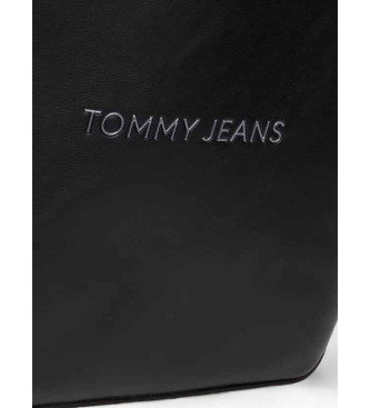 Tommy Jeans Saco tote essencial com logtipo metlico preto