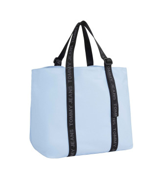 Tommy Jeans Essential Medium Tote Bag with blue inscription