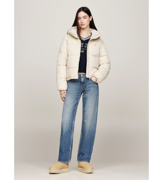 Tommy Jeans Leren enkellaarsjes met warme beige voering