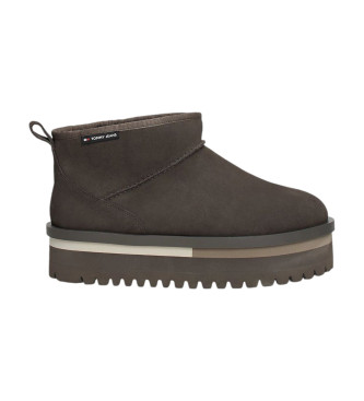 Tommy Jeans Platform ankle boots with warm grey lining