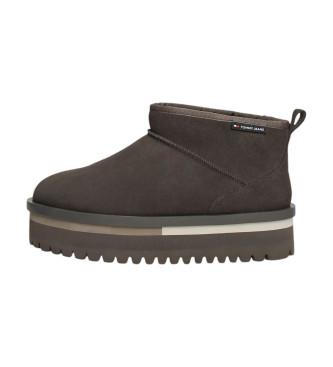 Tommy Jeans Botins com plataforma e forro cinzento quente