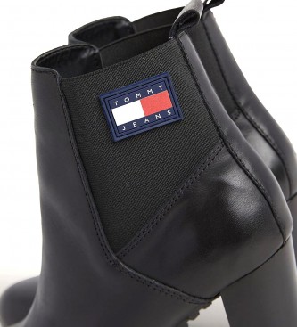 Tommy Jeans Essential ankle boots black - Heel height 10cm