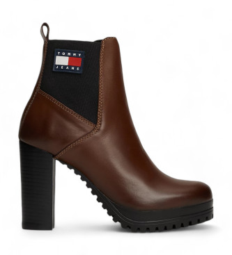 Tommy Jeans Booties New Essential brown