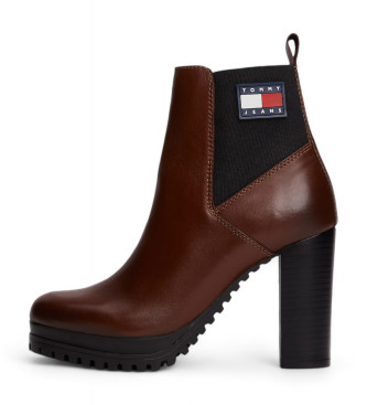 Tommy Jeans Booties New Essential castanho