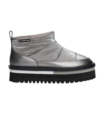 Tommy Jeans Srebrne nylonowe buty do kostki