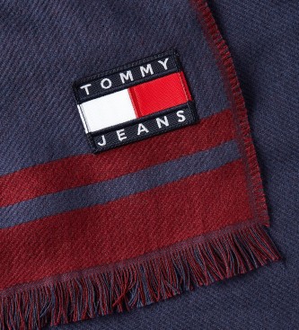 Tommy Jeans Cachecol Heritage Oversized castanho, azul-marinho