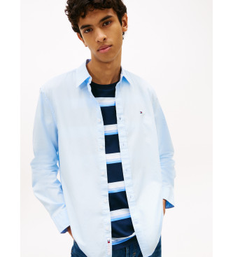 Tommy Jeans Poplin-skjorte med broderet bl�t logo